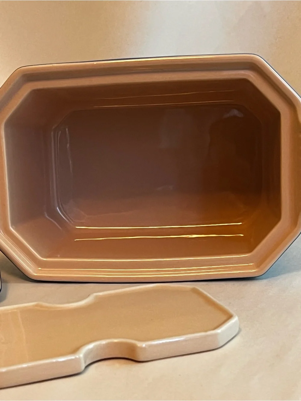 BN Three Piece Le Creuset Pate Terrine with Press 20cm RARE